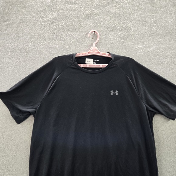 Under Armour Men Shirt XL Black Activewear Short Sleeve - Picture 4 of 8